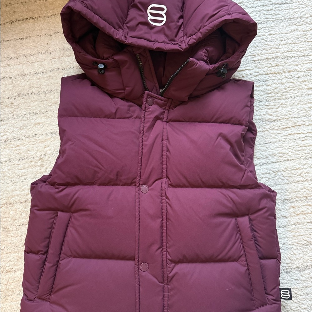 Brand New Aritzia Superpuff Vest - deep plum